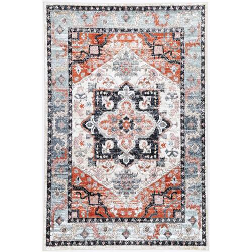 Anatolia Traditional Terracotta Charcoal Rug 200x290cm