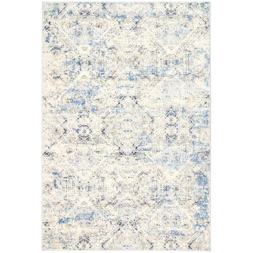 Amelia Navy Blue Ikat Rug 80x300 cm