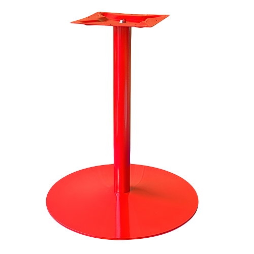 Coral Round Table Base - Red