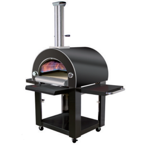 Grill King Gas Pizza Oven Outdoor In Black Stainless Steel Pizza Bread Oven BBQ Grill