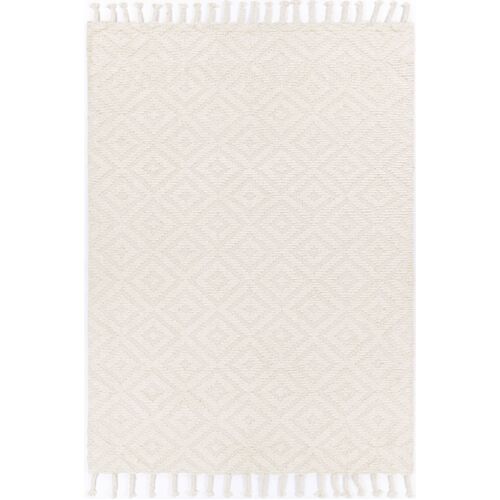 Leilani Plush Diamond Cream Rug 160x230cm
