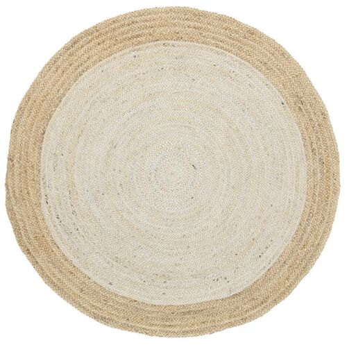 Hampton Light Pink Centre Jute Rug 200x200cm Round