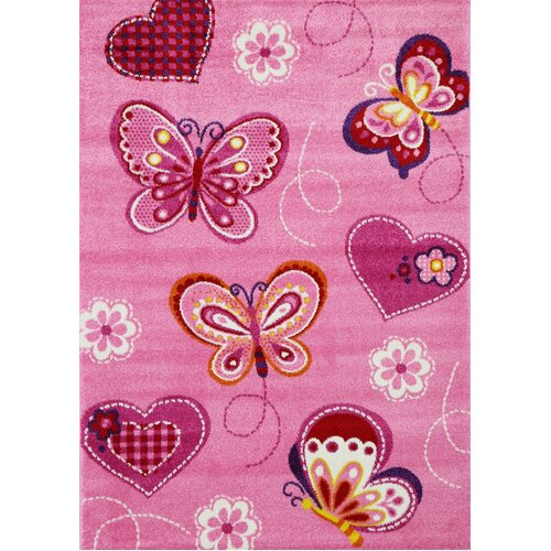 Nova Kids Pink Butterfly Rug 160x230 cm