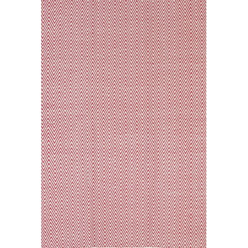 Illusion Red Natural Cotton Rug 160x230