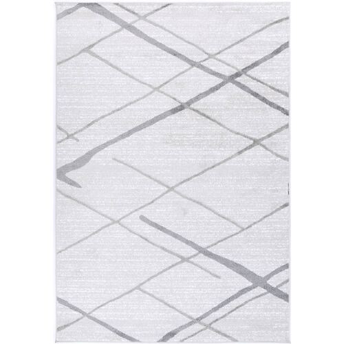 Windjana Abstract Stripe Silver Rug 160x230cm