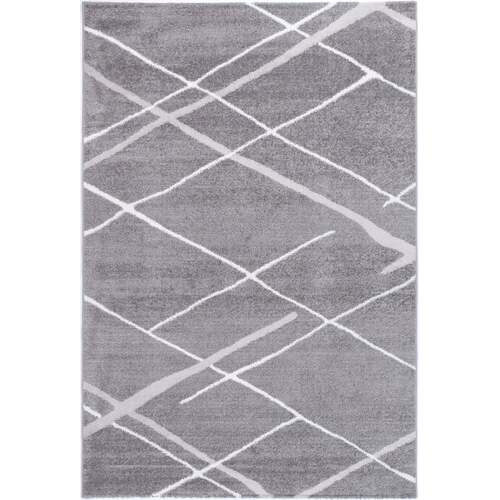 Windjana Abstract Stripe Grey Rug 240x330cm