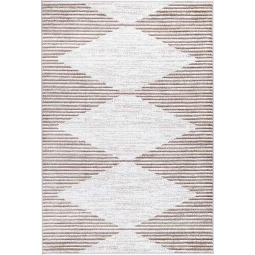 Windjana Abstract Diamond Latte Rug 80x150cm