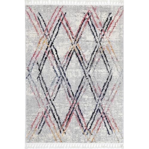 Myk Grey Muti Line Rug 160x230 cm