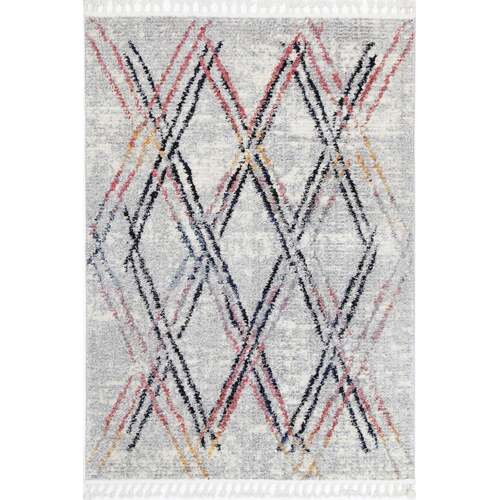 Myk Grey Muti Line Rug 200x290 cm