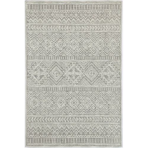 Mila Tribal Light Grey Rug 200x290cm