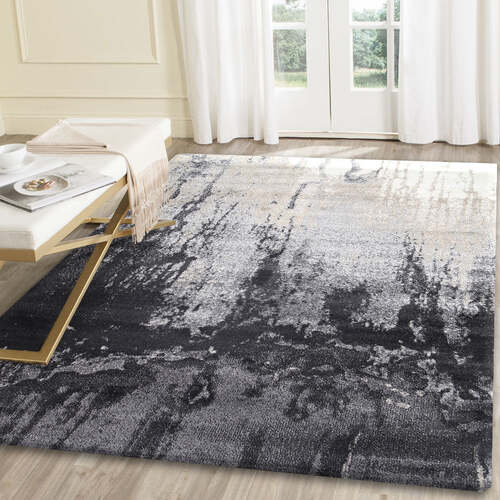 Morisot Grey and Beige Abstract Rug 200x290cm