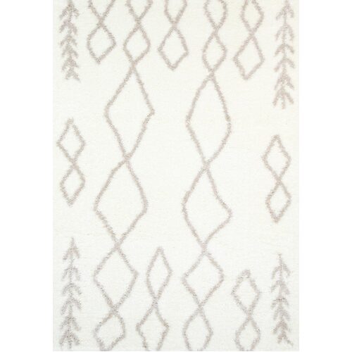 Moroccan Cream and Beige Tribal Rug 200X290cm