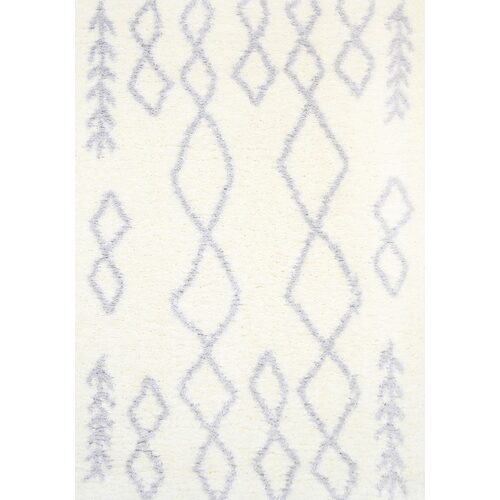 Moroccan Cream and Silver Tribal Rug 240X330cm