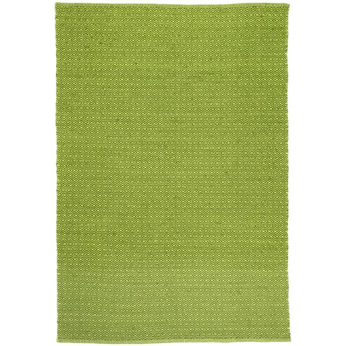 Natura Wool Bright Green Diamond Rug 120x170 cm