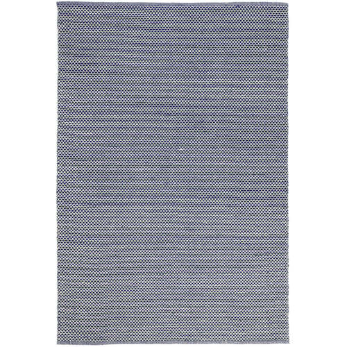 Natura Wool Blue Striped Rug 160x230 cm