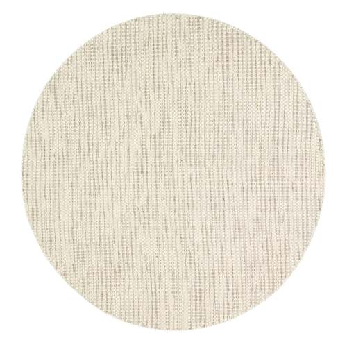 Scandi Beige Brown Reversible Wool Round Rug 150x150 cm Round