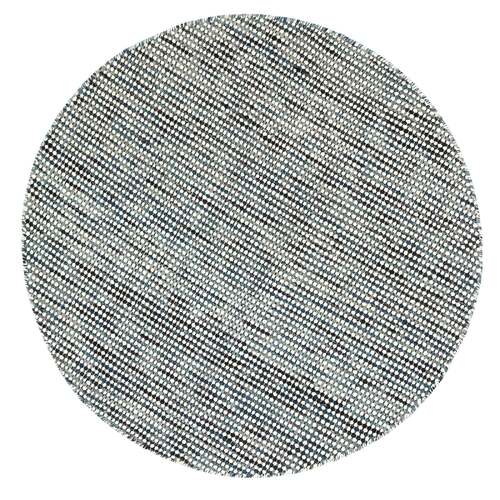 Scandi Teal Blue Reversible Wool Round Rug 150x150 cm Round