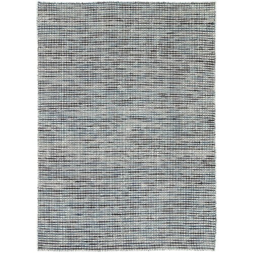 Scandi Teal Blue Reversible Wool Rug 200x290 cm