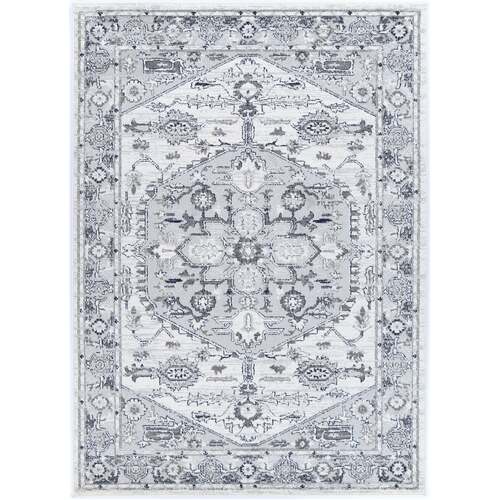 Ligures Grey White Rug 200X290cm