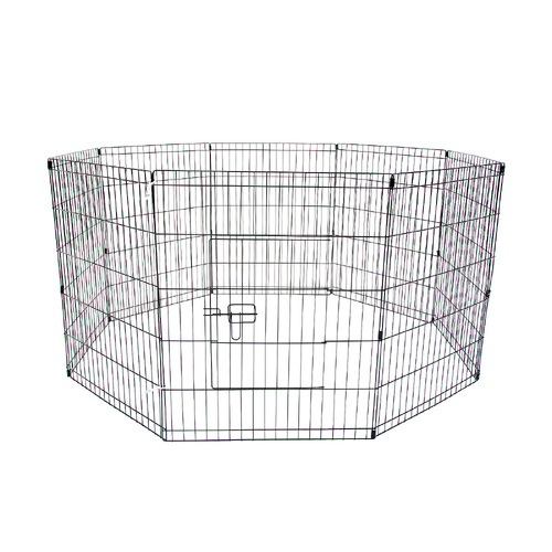 Pet Playpen Foldable Dog Cage 8 Panel 24in