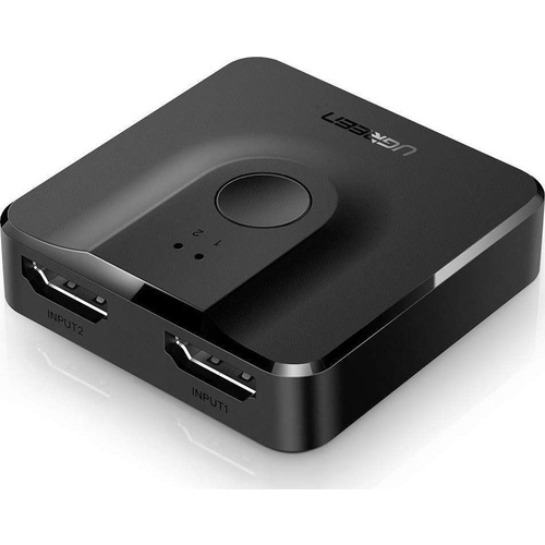 UGREEN 2-Port 4K HDMI Switch/Splitter Black (50966)