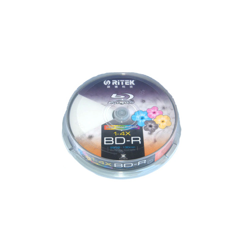Ritek Blu-Ray BD-R 2X 25GB 130Min White Top  Printable 10pcs