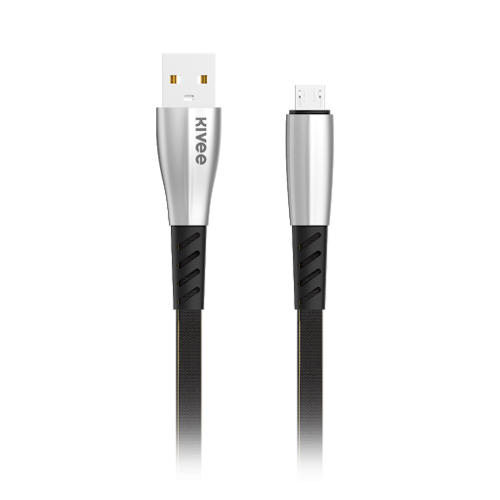 KIVEE CB103 iPhone 8-pin Charging Cable 1M Black/Silver