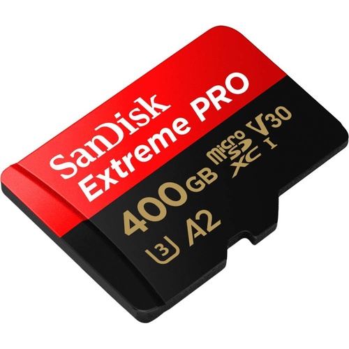 SANDISK  SDSQXCZ-400G-GN6MA TF Extreme PRO A2 V30 UHS-I/U3 170R/90W WITH SD ADAPTER