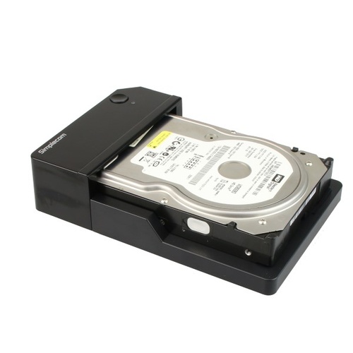 Simplecom SD323 USB 3.0 Horizontal SATA Hard Drive Docking Station for 3.5" 2.5" HDD Black