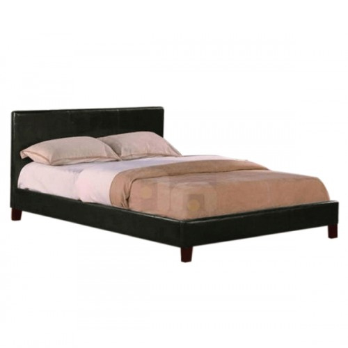 Mondeo PU Leather King Single Black Bed