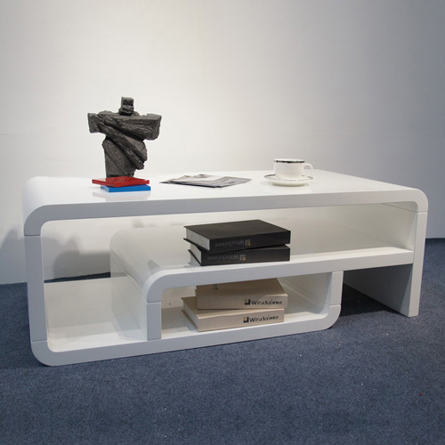 Coffee Table-Step-White Colour Modern Design
