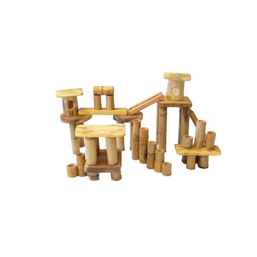Bamboo building set 50 pcs