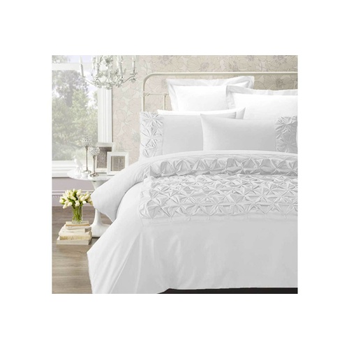 Phase2 Claudia White King Size Quilt Cover Set (3PCS)