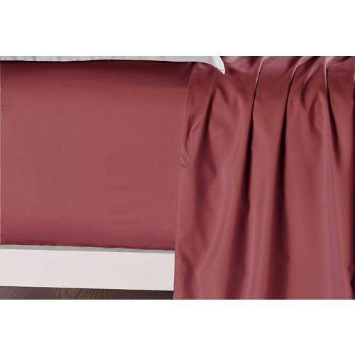 Luxton King Size Burgundy Color Fitted Sheet