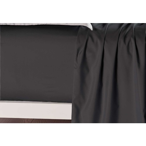 Luxton Single Size Black Color Fitted Sheet