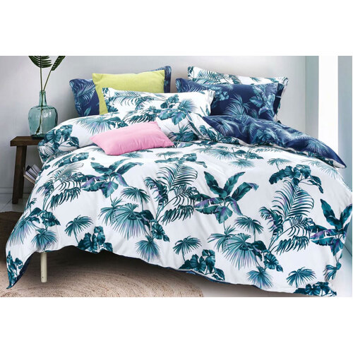 Luxton King Size 3pcs Tropical Plant Quilt Cover Set