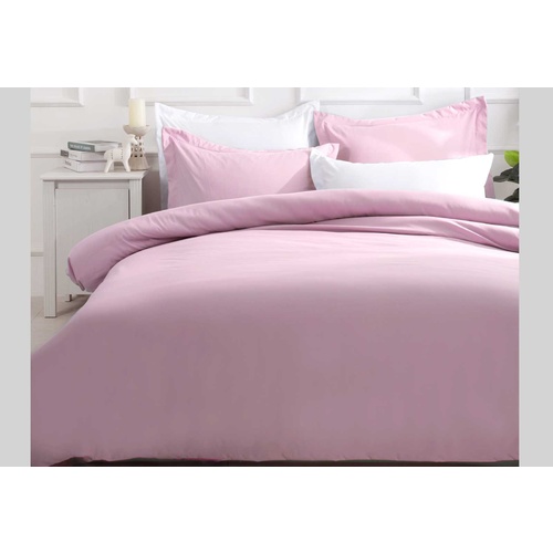 Luxton Single Size Pink Quilt Cover Set (2PCS)