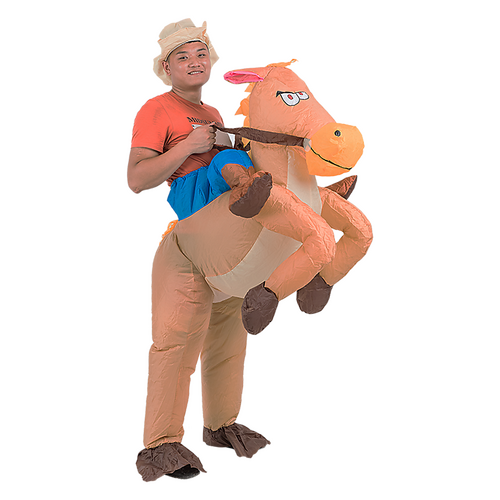 COWBOY Fancy Dress Inflatable Suit -Fan Operated Costume