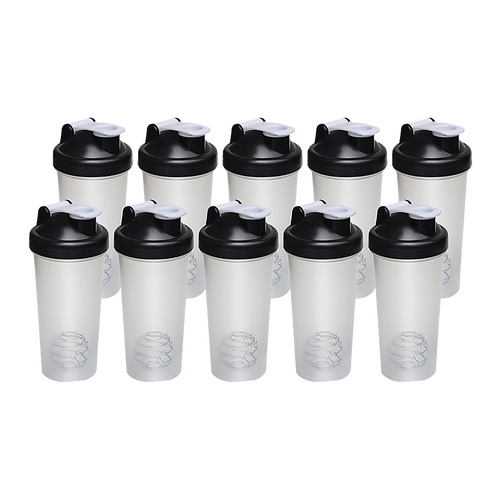 10x Shaker Bottles Protein Mixer Gym Sports Drink
