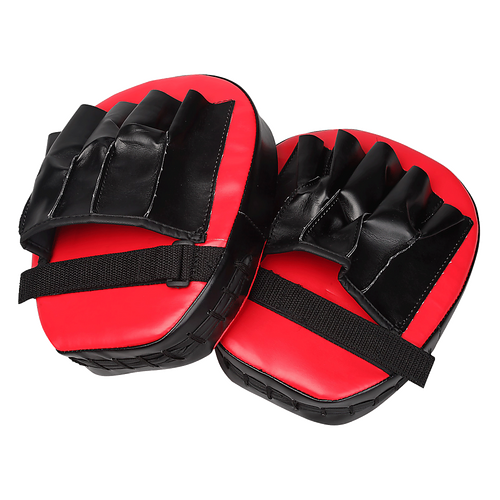 2 x Thai Boxing Punch Focus Gloves Kit Training Red & Black