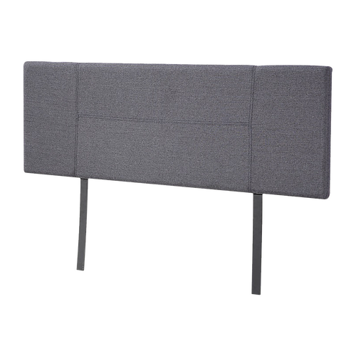 Linen Fabric Double Bed Headboard Bedhead - Grey