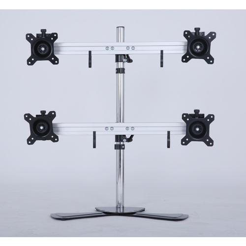 Quad/4/Four XL LCD Monitor Desktop Freestanding Mount Stand