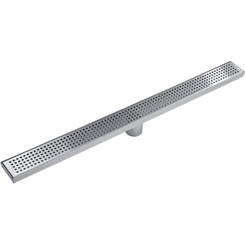 800mm Bathroom Shower Stainless Steel Grate Drain w/Centre outlet Floor Waste