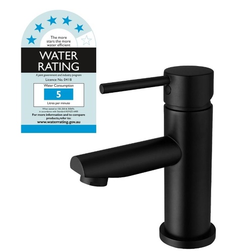 Basin Mixer Tap Faucet Electroplated Matte Black Finish