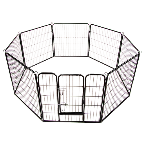 8 Panel Heavy Duty Pet Dog Playpen Puppy Exercise Fence Enclosure Cage