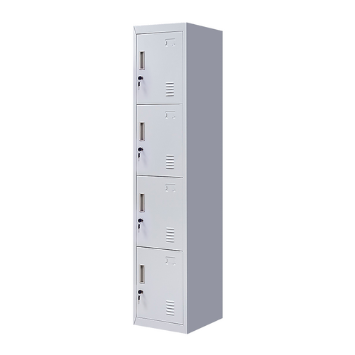 4-Door Vertical Locker for Office Gym Shed School Home Storage