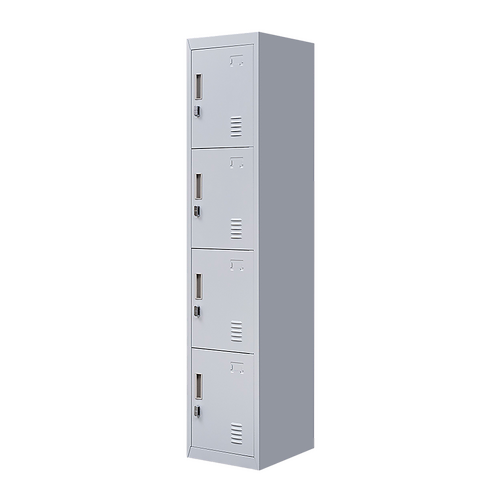 4-Door Vertical Locker for Office Gym Shed School Home Storage