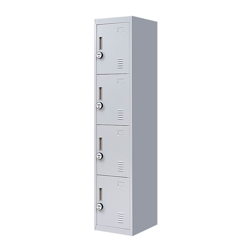 4-Door Vertical Locker for Office Gym Shed School Home Storage