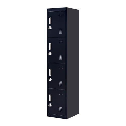 4-Door Vertical Locker for Office Gym Shed School Home Storage