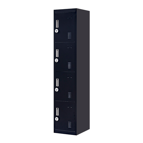 4-Door Vertical Locker for Office Gym Shed School Home Storage